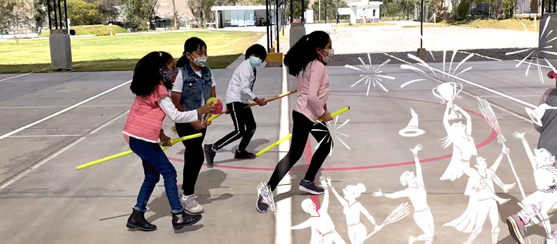 Quidditch en el colegio!