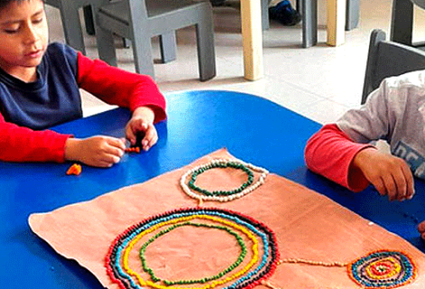 Art aborigène en grande Section / Arte aborigen en 5 Años