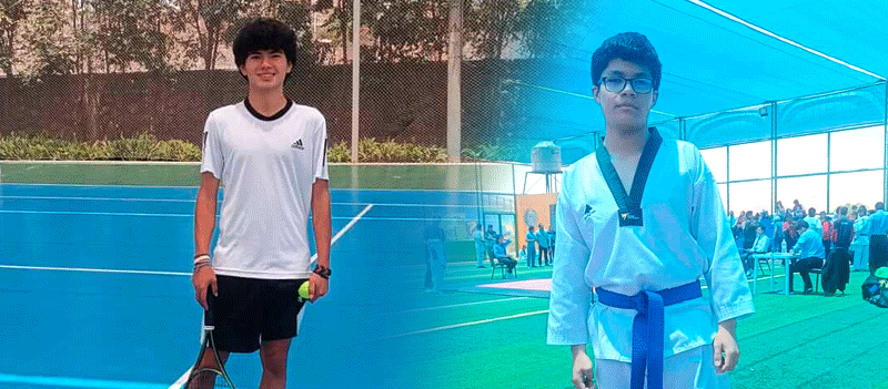 Campeones en tenis y Taekwondo