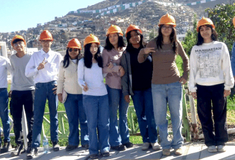 Visita de los alumnos de 5to. de secundaria a Cerro Verde – Fase Mina / Visite de Cerro Verde par les élèves de première – Phase minière