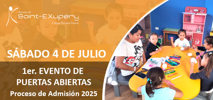 Sábado 4 de Julio - 1er. Puertas Abiertas - Proceso de Admisión 2027