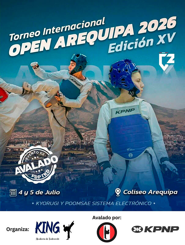 XV Campeonato Internacional de Clubes de Taekwondo "Open Arequipa 2026"