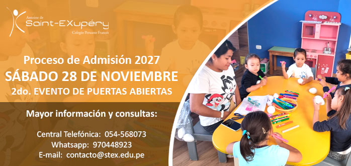 Sábado 28 de noviembre - 2do. Puertas Abiertas - Proceso de Admisión 2027